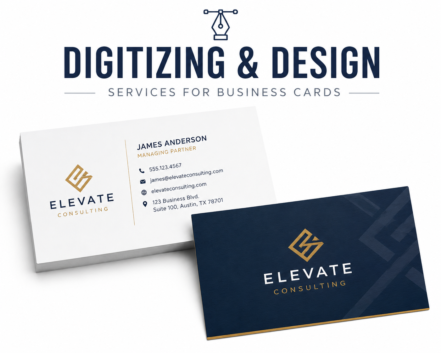 Digitizing & Design Services for Business Cards