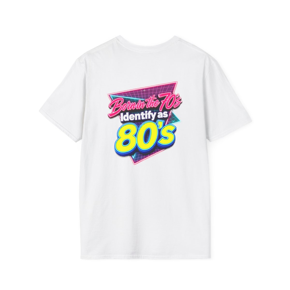 Retro 80s Logo T-Shirt - Vintage Neon Graphic Tee